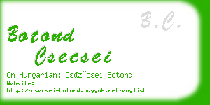 botond csecsei business card